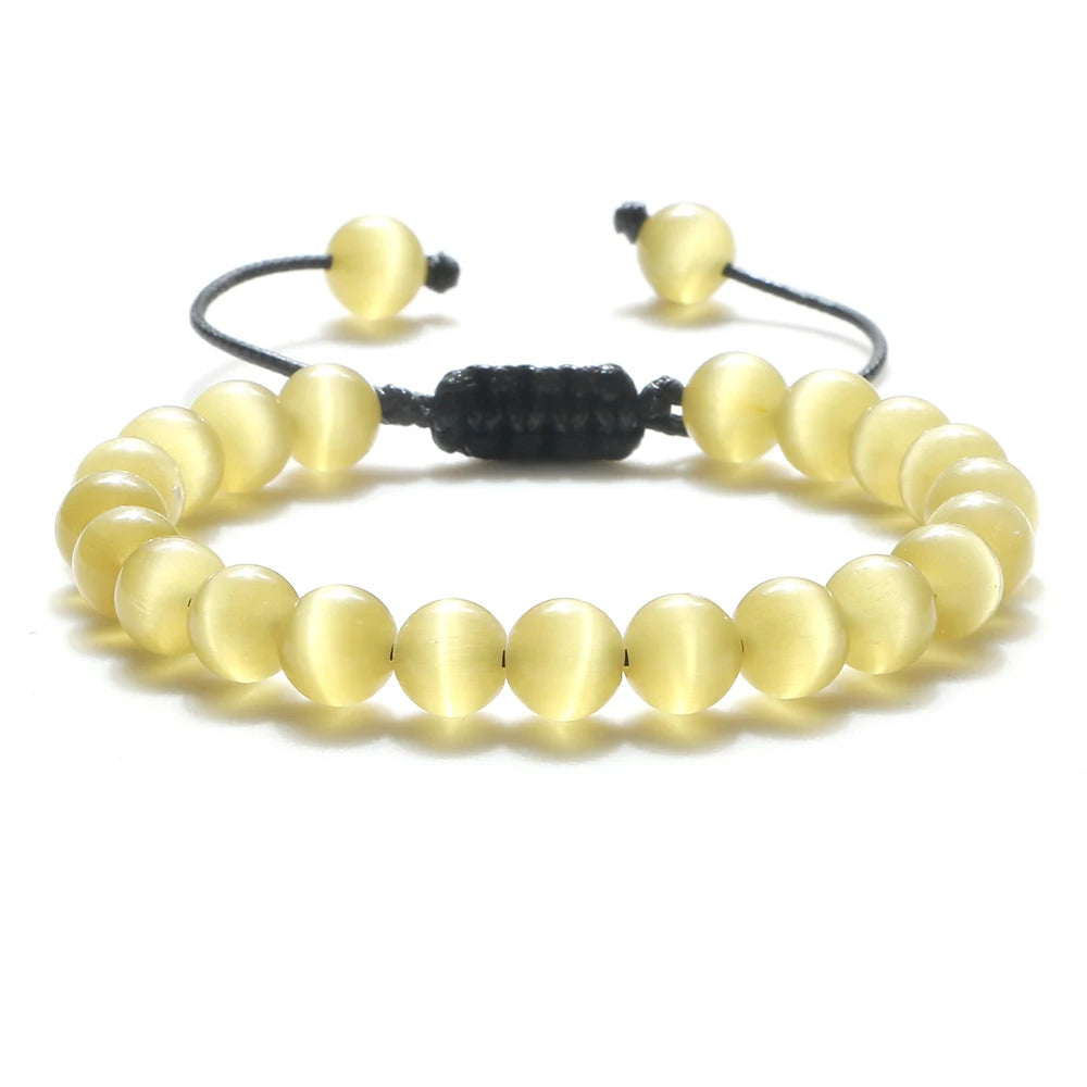 Tigerauge & Lavastein Armband – Verstellbar, Für Damen & Herren, Yoga & Balance