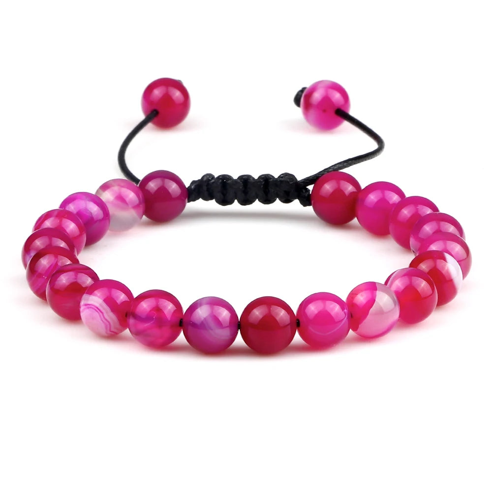 Tigerauge & Lavastein Armband – Verstellbar, Für Damen & Herren, Yoga & Balance