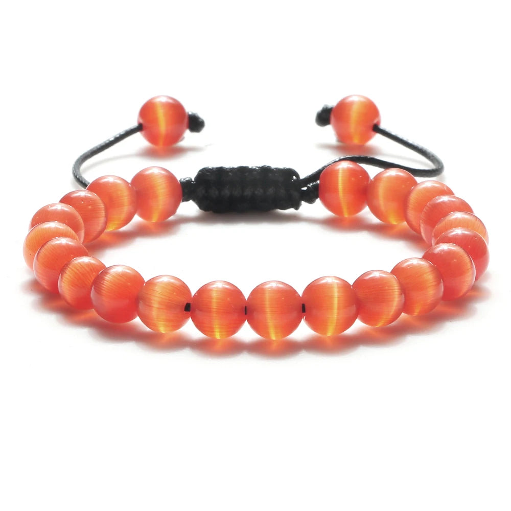 Tigerauge & Lavastein Armband – Verstellbar, Für Damen & Herren, Yoga & Balance
