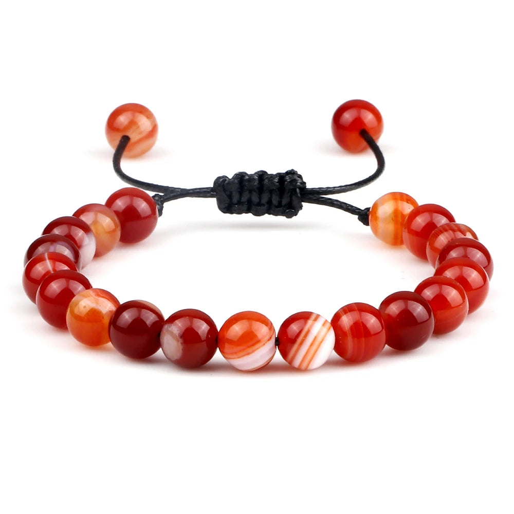 Tigerauge & Lavastein Armband – Verstellbar, Für Damen & Herren, Yoga & Balance