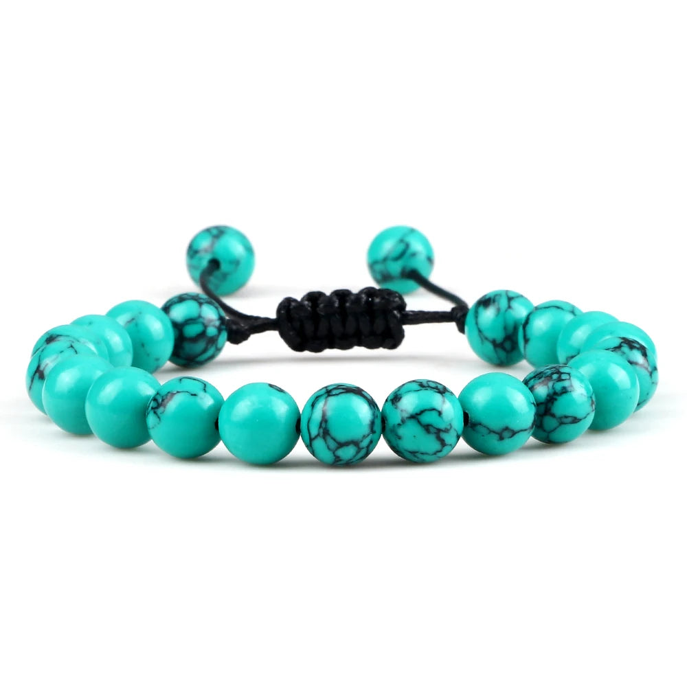 Tigerauge & Lavastein Armband – Verstellbar, Für Damen & Herren, Yoga & Balance