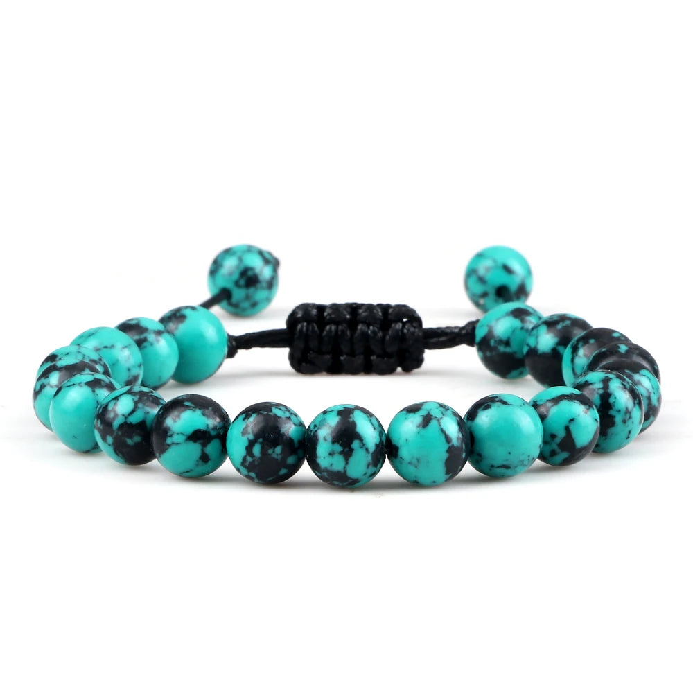 Tigerauge & Lavastein Armband – Verstellbar, Für Damen & Herren, Yoga & Balance