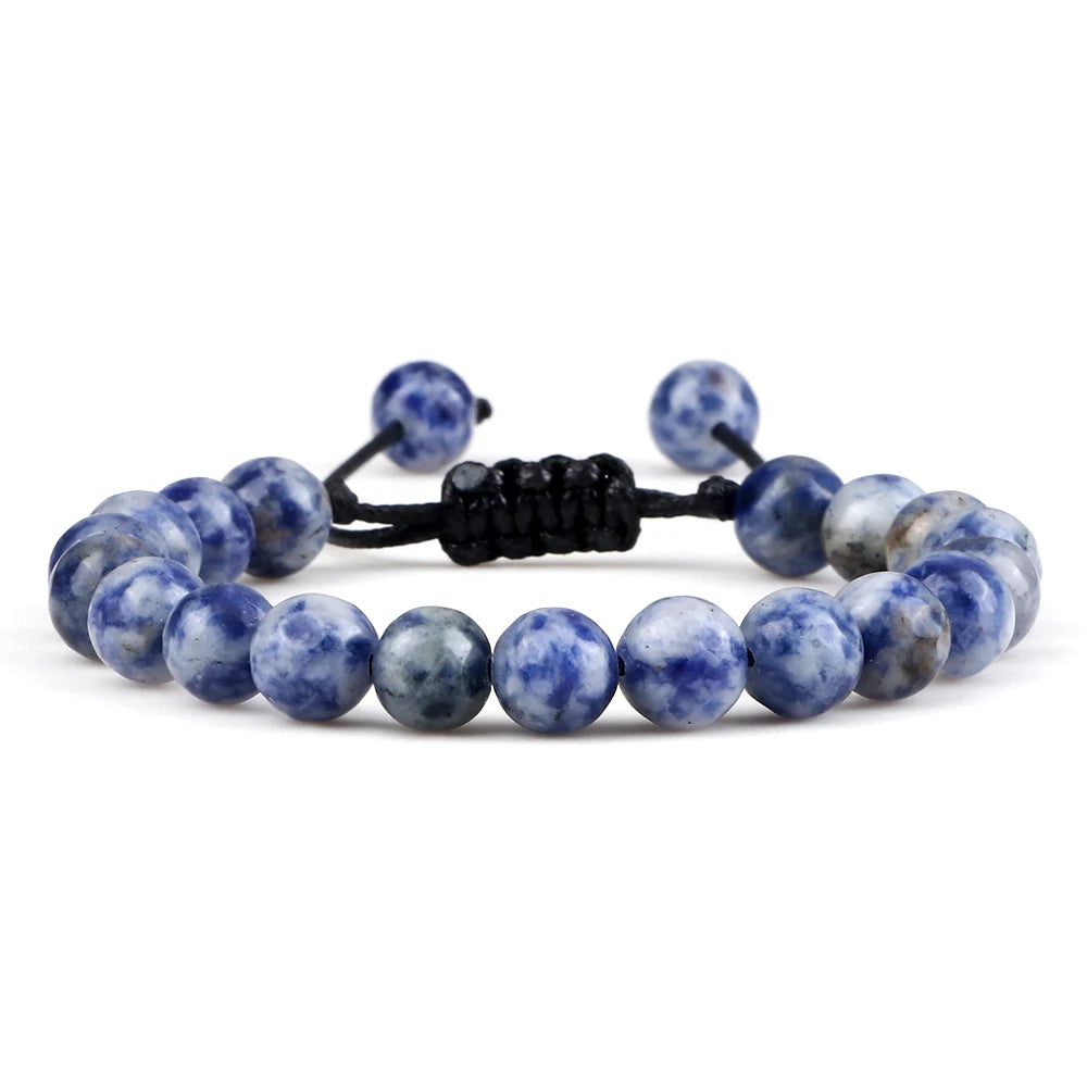Tigerauge & Lavastein Armband – Verstellbar, Für Damen & Herren, Yoga & Balance