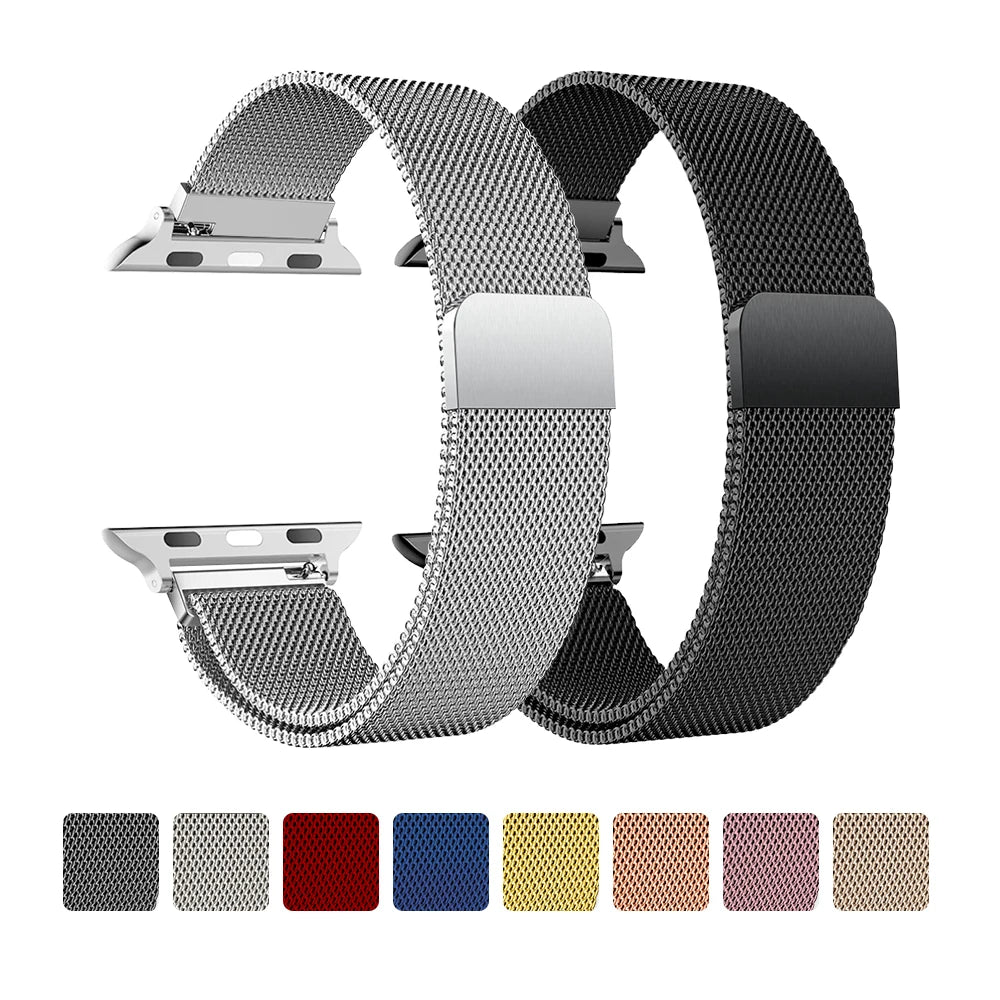 ilanaise-Armband für Apple Watch Ultra 2 (49 mm) sowie 46 mm, 45 mm, 44 mm, 42 mm, 41 mm, 40 mm und 38 mm – kompatibel mit iWatch Series 10, 9, 8, 7, 6, 5, 3, SE.