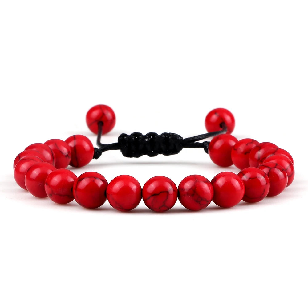 Tigerauge & Lavastein Armband – Verstellbar, Für Damen & Herren, Yoga & Balance