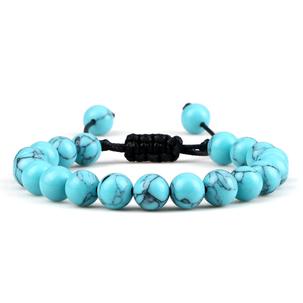 Tigerauge & Lavastein Armband – Verstellbar, Für Damen & Herren, Yoga & Balance